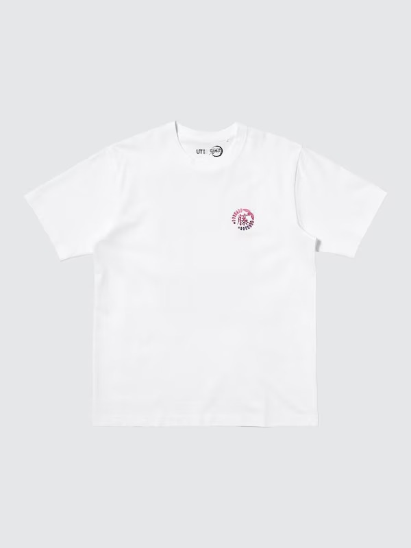 1745864190-ab737a7dfa0cbb7f5bcd4bf73cd28b1d Demon Slayer Uniqlo t-shirt - Tanjiro and Nezuko white tee