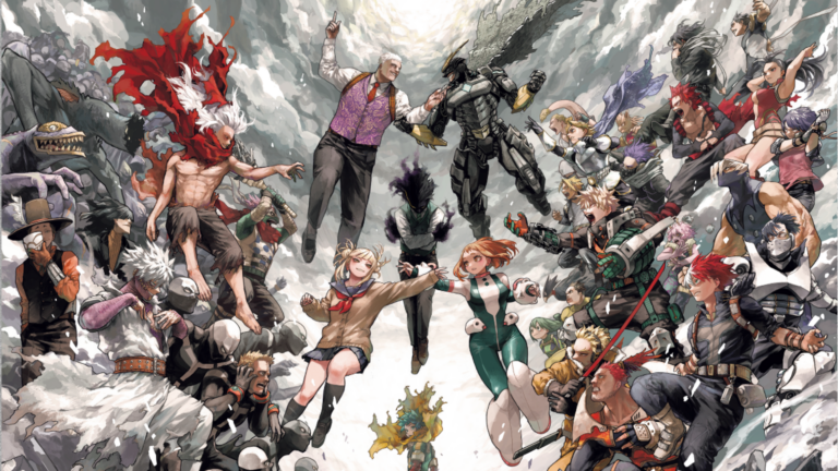 My Hero Academia Original Art Exhibition Unveils “Heroes vs. Villains” Key Visual by Kohei Horikoshi