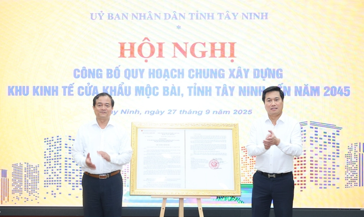 Tây Ninh công bố quy hoạch Khu kinh tế cửa khẩu Mộc Bài - Ảnh 1.